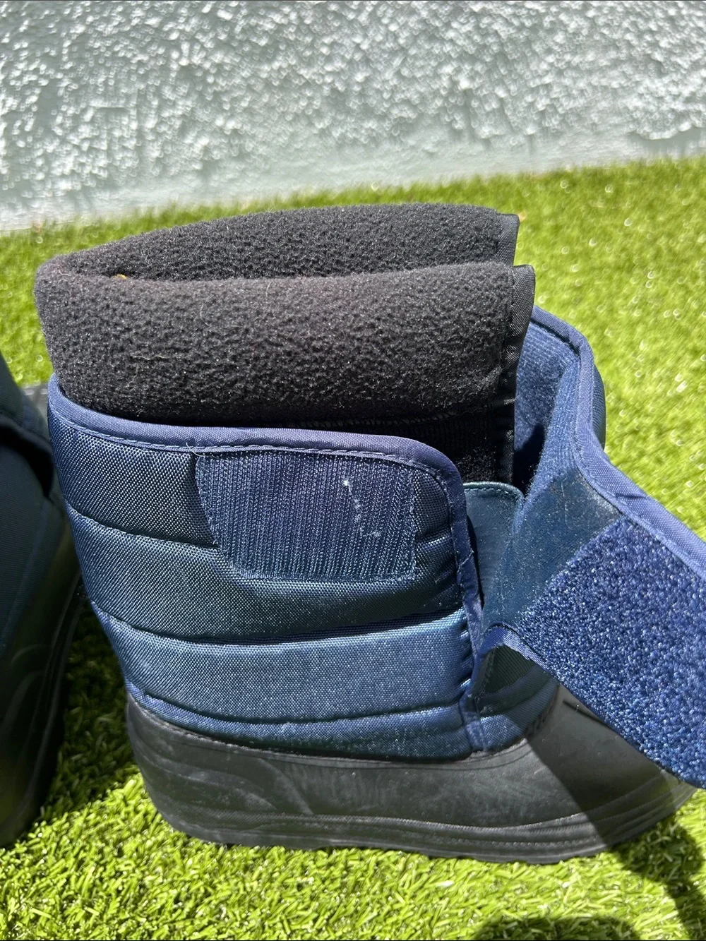 EUC Polo Ralph Lauren Unisex Navy & Black Winter Pull-On Boots